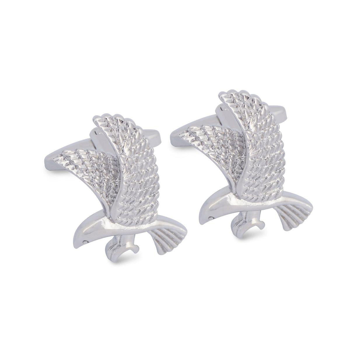 Silver Eagle Cufflinks-Cufflinks.com.sg