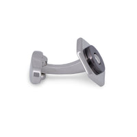 Silver Hexagon with Screw Top Centrepiece Cufflinks-Cufflinks.com.sg