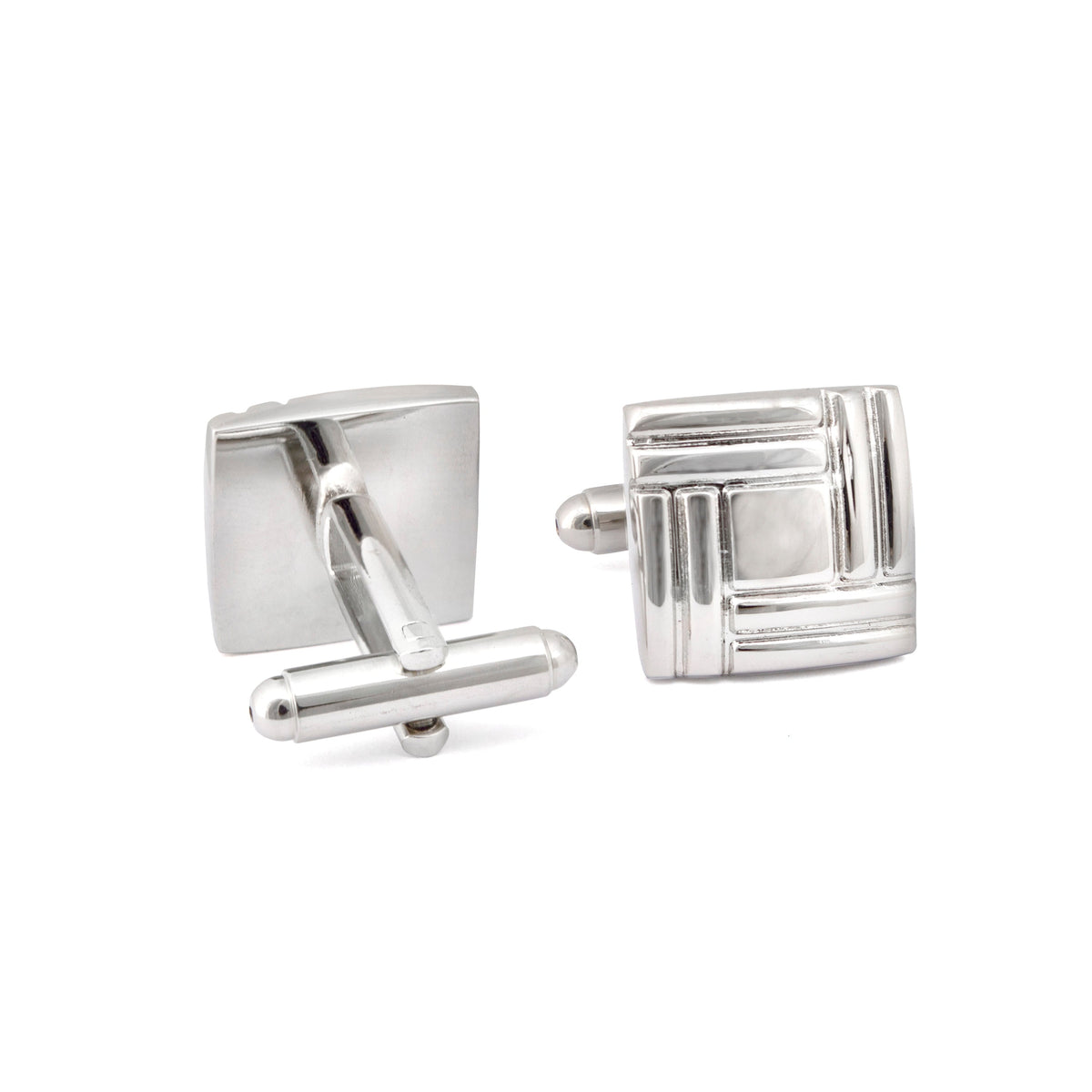 Simple Square Weaving Details Cufflinks-Cufflinks.com.sg