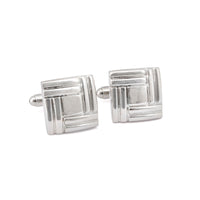 Simple Square Weaving Details Cufflinks-Cufflinks.com.sg