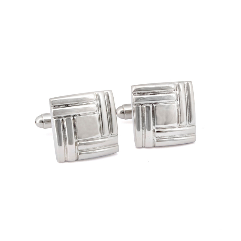 Simple Square Weaving Details Cufflinks-Cufflinks.com.sg
