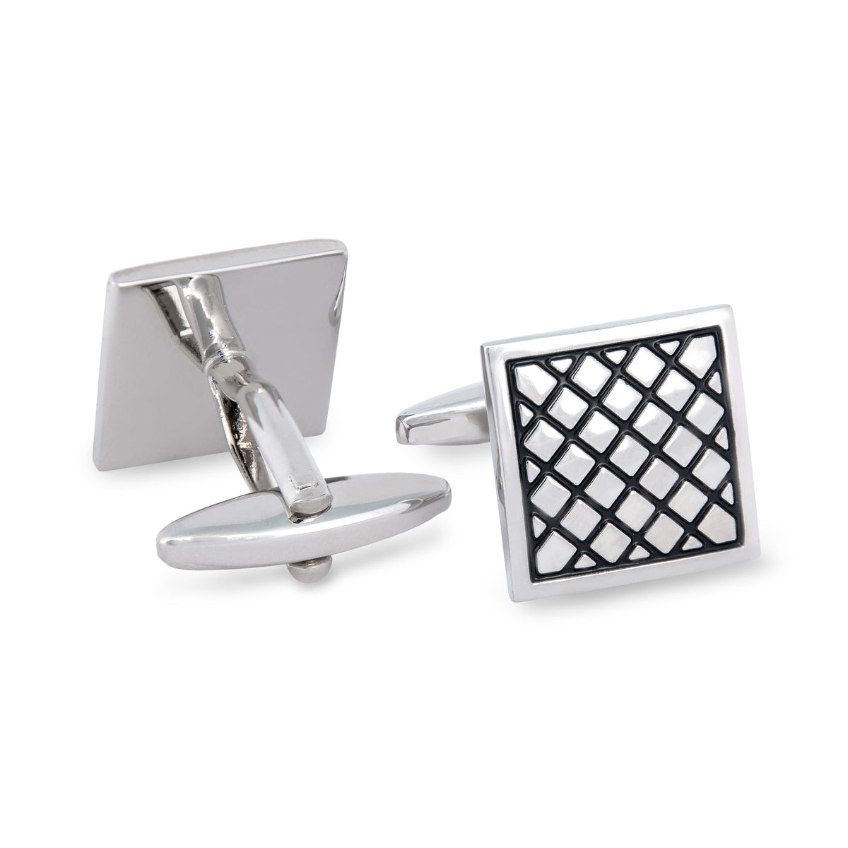 Square Criss Cross Cufflinks M-Cufflinks.com.sg