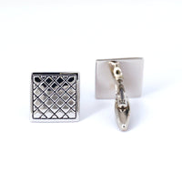 Square Criss Cross Cufflinks M-Cufflinks.com.sg