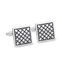 Square Criss Cross Cufflinks M-Cufflinks.com.sg