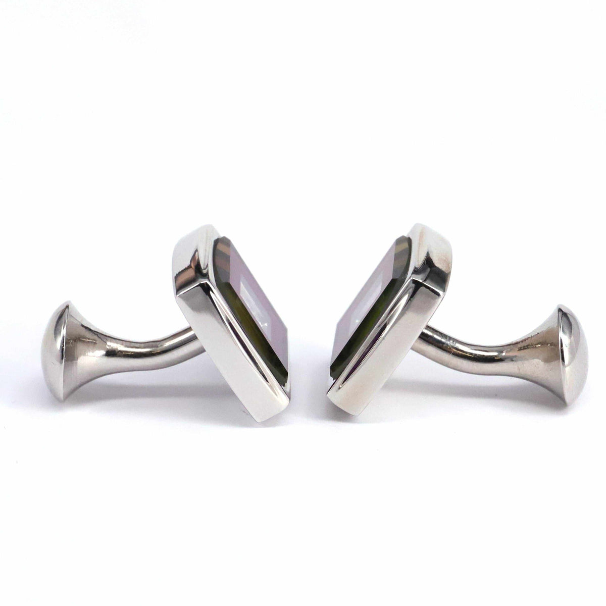 Square Cufflinks with Crystal Details-Cufflinks.com.sg