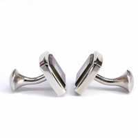 Square Cufflinks with Crystal Details-Cufflinks.com.sg