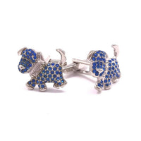 Terrier Crystal Cufflinks F-Cufflinks.com.sg