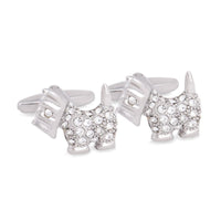 Terrier Crystal Cufflinks F-Cufflinks.com.sg