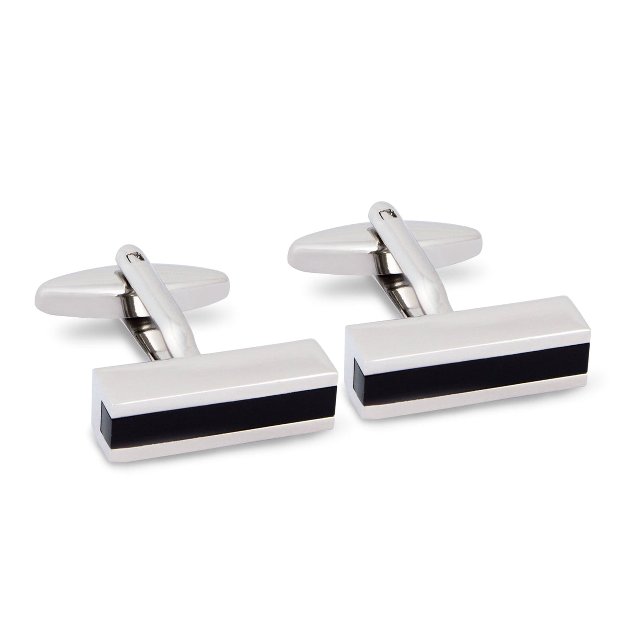 The Black Bar Cufflinks-Classic Cufflinks-MarZthomson-Cufflinks.com.sg