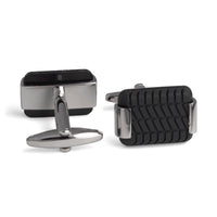 Tyre Cufflinks in Silver-Classic Cufflinks-MarZthomson-Cufflinks.com.sg