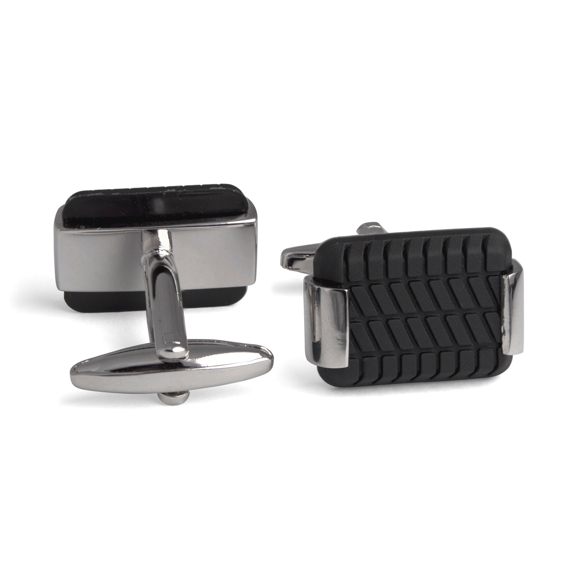 Tyre Cufflinks in Silver-Classic Cufflinks-MarZthomson-Cufflinks.com.sg
