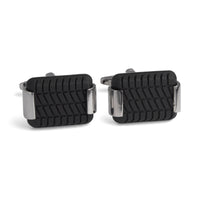 Tyre Cufflinks in Silver-Classic Cufflinks-MarZthomson-Cufflinks.com.sg
