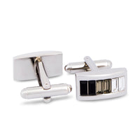 Vertical Gradient Crystal Cufflinks-Cufflinks.com.sg