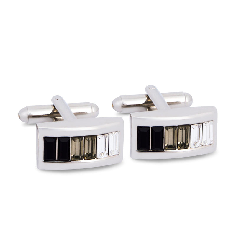 Vertical Gradient Crystal Cufflinks-Cufflinks.com.sg