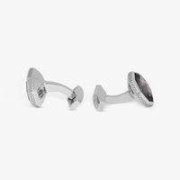 Web cufflinks with Swarovski Elements-Cufflinks-Tateossian-Cufflinks.com.sg