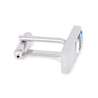 White, Grey and Blue Cubic Crystal CufflinksA11-Cufflinks.com.sg