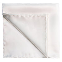 White Pocket Square / White Hanky-Pocket Squares-A.Azthom-Cufflinks.com.sg