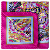 Wide Paisley Design Pocket Square-Pocket Squares-MarZthomson-Cufflinks.com.sg