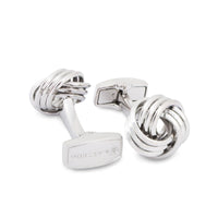 Wire Knot Rhodium-plated Cufflinks-Cufflinks.com.sg