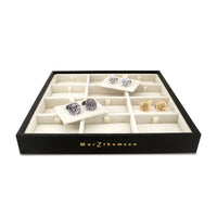 Professional Cufflinks Storage Tray in Black - Marzthomson-MarZthomson-Cufflinks.com.sg