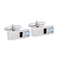 Marzthomson 3 Colour Cubic Crystal Cufflinks-Cufflinks.com.sg