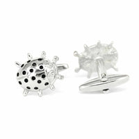 Silver Beetle Cufflink-Cufflinks.com.sg